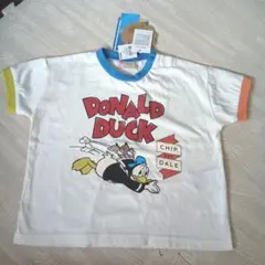 pchy　ディズニー　ドナルド チップとデール　Tシャツ 半袖　90　ホワイト
