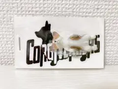 仰向けで寝るコーギー ミニチュア インテリア