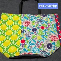 ○超ドでか○KOKKA echino鳥柄①バケツ型エコバッグ