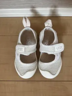 VANS キッズ ホワイト メッシュサンダル