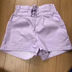 新品　ショートパンツ　パープル　紫　140