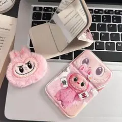 ラブブ　折りたたみ鏡のみ　ピンク