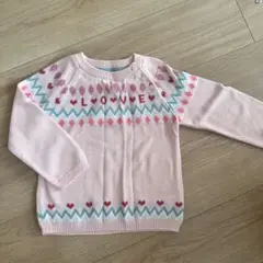 新品　H&M ピンク ニットセーター LOVE