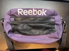 Reebok ボディバッグ 紫色 メッシュポケット付き