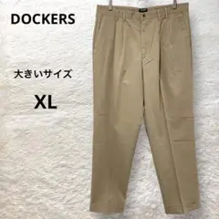 ドッカーズ 大きいサイズ タックチノパン ベージュ W38 L34 XL
