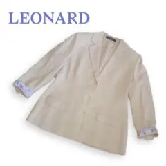 レオナール、ウールテーラードジャケット、サイズ9号.M。LEONARD