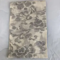 グレー系 花柄 名古屋帯