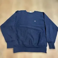 Champion ネイビー リバースウィーブ スウェット　SIZE L