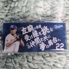 中日ドラゴンズ 応援歌キーホルダー 大野雄大 22 ガチャガチャ