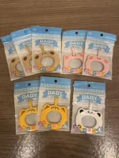 【新品】Ciベビー歯ブラシ　8本セット　リング　喉つき防止