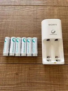 SONY充電器と充電池6本