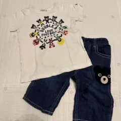 ダブルビー　Tシャツ　パンツ　セット　110 ②
