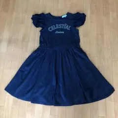 再値下げ　リンジィ　紺色　ワンピース　Lindsay