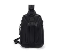 TUMI「ナイト」スリング ブラック レザー仕様