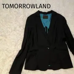 【TOMORROWLAND】 ブラック テーラードジャケット 1つボタン