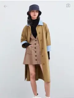 ZARA チェックワンピース ジャンパースカート