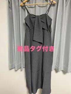 ビックリボンキャミソールフレアワンピース　[fo2133]