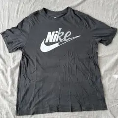 ナイキNIKE ロゴ切替Tシャツ チャコールグレー サイズXL