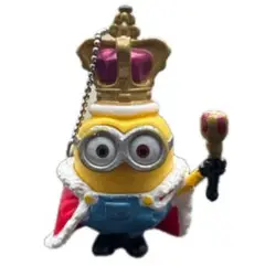 ミニオンズ　カプセルトイ-ガチャガチャ　キングボブ　キーホルダー