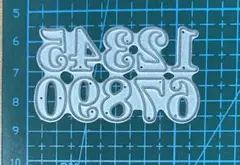 数字　カッティングダイ