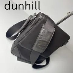 訳あり品 dunhill ダンヒル ショルダーバッグ ダークブラウン色