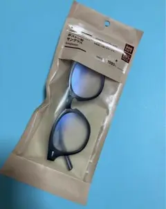 無印良品 MUJIボストン型サングラス UV400カットブルーライト対応ブラック