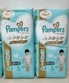 Pampers おむつ Lサイズ 48枚 テープタイプ　2袋