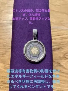 NANO VIBEのペンダントネックレス ナノバイブペンダント チタンチェーン付き インテンション