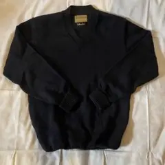 50s vintage letterman's Vネックニット