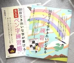 【2冊セット】ペン字練習帳 中塚翠涛