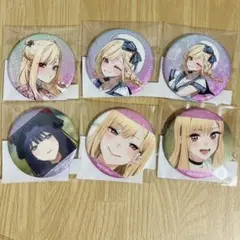 6種セット 喜多川海夢 グリッター 缶バッジ チャイナ くじメイト 着せ恋