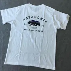 patagonia パタゴニア Tシャツ 熊 メンズMサイズ ホワイト 新品同様
