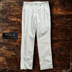 現行 ラルフローレン BEDFORD CHINO ポロチノ ライトベージュ 古着