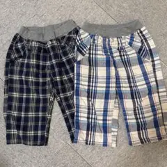 ズボン　ハーフパンツ2本セット130