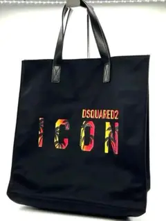DSQUARED2 スタッズベルト　レザー　トートバッグ　ブラック Amazon | [ディースクエアード] トートバッグ S82SP0075 PAC MAN