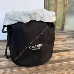シャネル　ノベルティ 巾着ポーチ 箱付き正規品