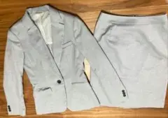 【美品】THE SUIT COMPANY セットアップ スカートスーツ グレー
