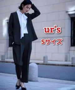ユアーズ ベーシックカラーレスジャケット S 黒