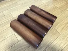 無印良品　ベッド用木製脚 20cm ブラウン 4本セット