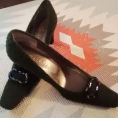 ☆新品　DIANAオリーブ グリーン ポインテッドトゥ シューズ