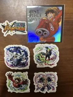 【one piece day 23】入場者特典＆ バウンティラッシュ ステッカー one piece day 23】入場者特典＆ バウンティラッシュ ステッカー
