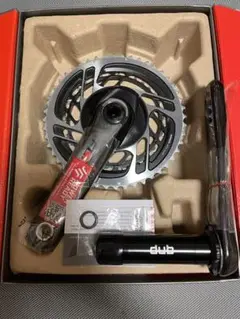 未使用品SRAMforceクランク 中古REDチェーンリング 165 48 35