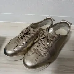 ニツカタイガー メキシコ66 厚底 ゴールド 23.5