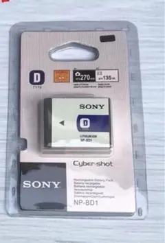 新品/未使用/SONY NP-BD1 リチウムイオンバッテリー