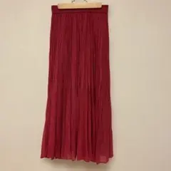ジャーナルスタンダード　プリーツスカート　赤