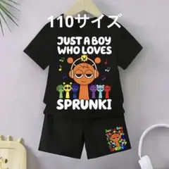 スプランキー　Tシャツ パンツ　上下セット　黒　　　110サイズ　m3