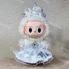 ラブブ スカルパンダ ぬいぐるみ 王冠ドレス着せ替え