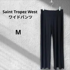 フルレングス✨️Saint tropez West【M】ワイドパンツ ブラック