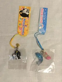 ご当地ハローキティセット（水族館限定、ペンギン親子、イルカマーメイドキティ)レア