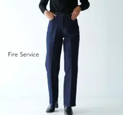 美品　Fire Service セミワイドデニムパンツ